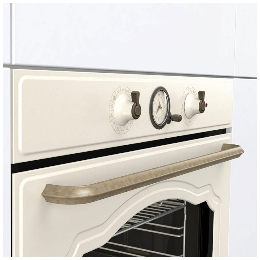 Электрический духовой шкаф Gorenje BOS67372CLI 59 см, 77 л гриль конвекция, бежевый фото 6