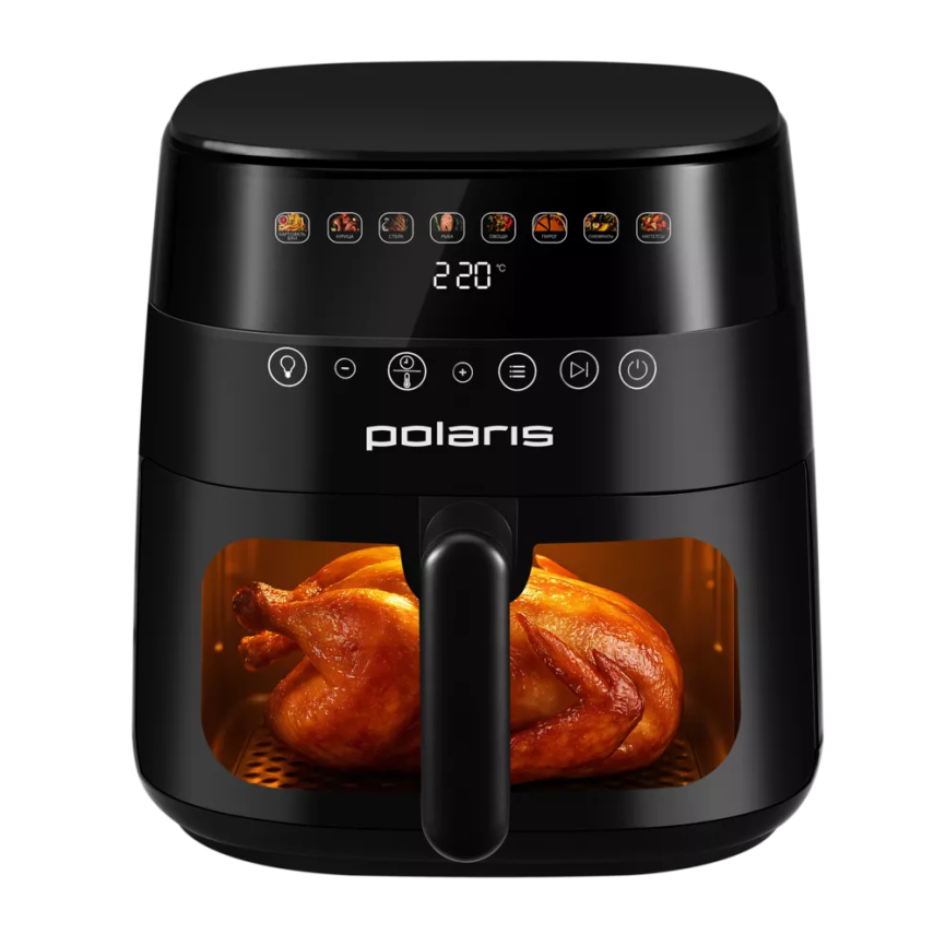 Аэрогриль электрический PAF 8003W WIFI IQ Home Черный POLARIS CN фото 2