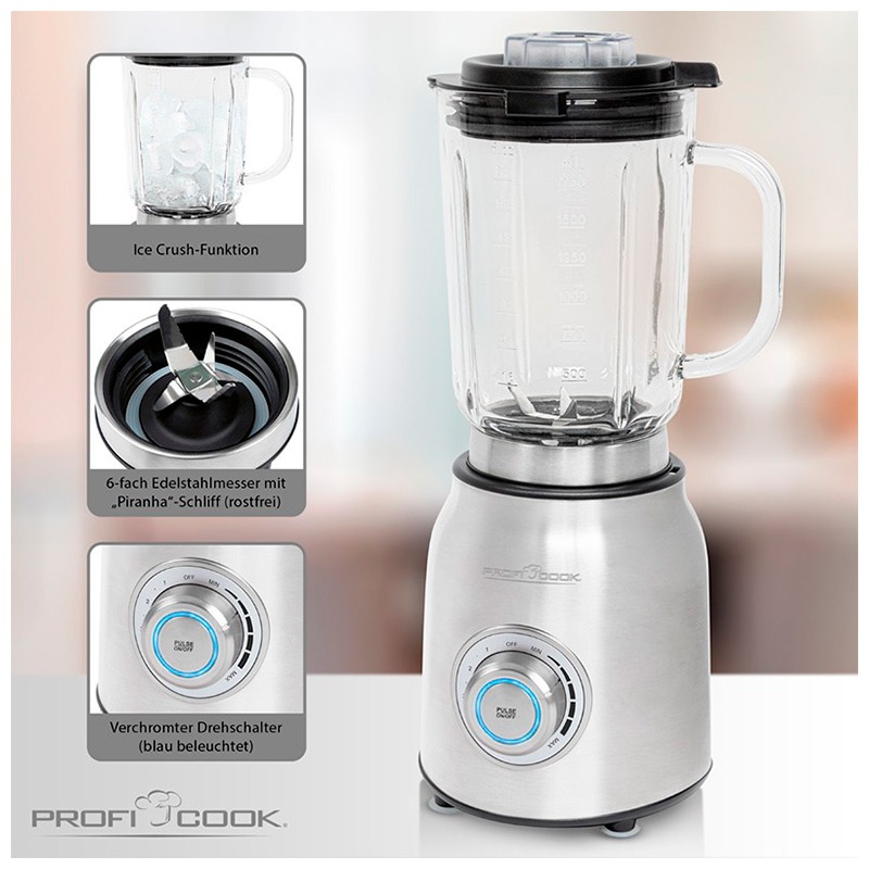 Блендер стационарный Profi Cook PC-UM 1207 inox фото 2