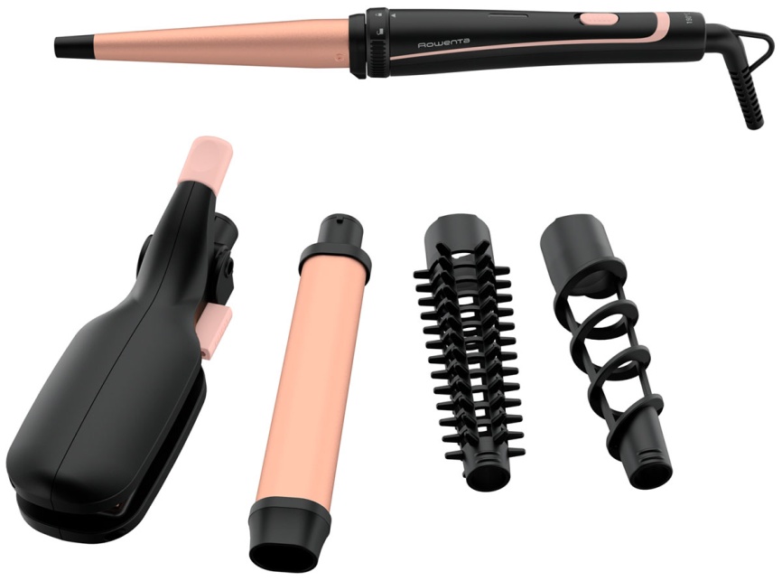 Мультистайлер Rowenta Infinite Look 14 в 1, CF4230F0, розовый, черный фото 9