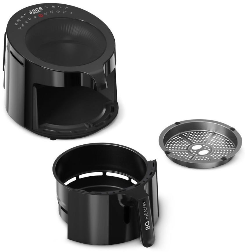 Аэрогриль BQ GR2008, мощность 1500 Вт, объем 5 л, смотровое окно, черный фото 5