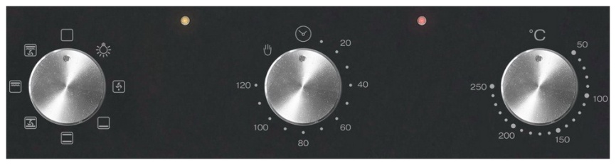 Электрический духовой шкаф LEX EDM 4570 BL 45 см, 55 л, гриль и конвекция, черный фото 2