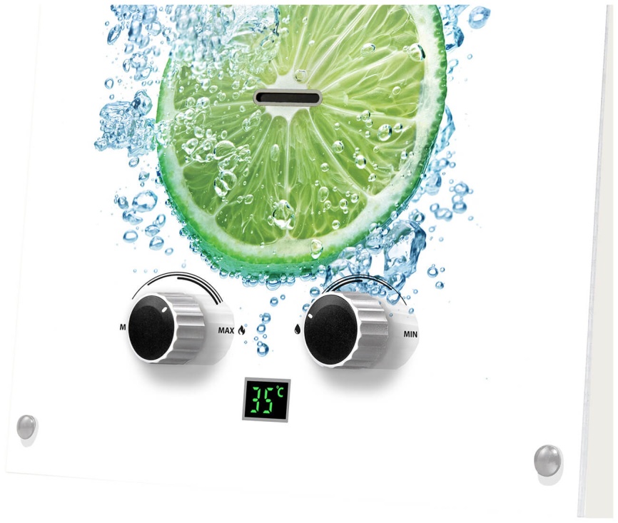 Колонка газовая Ballu GWH 10 Fiery Glass Lime фото 6