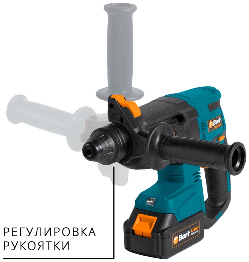 Перфоратор аккумуляторный Bort BHD-20Li-BL 2x4.0 А.ч фото 9