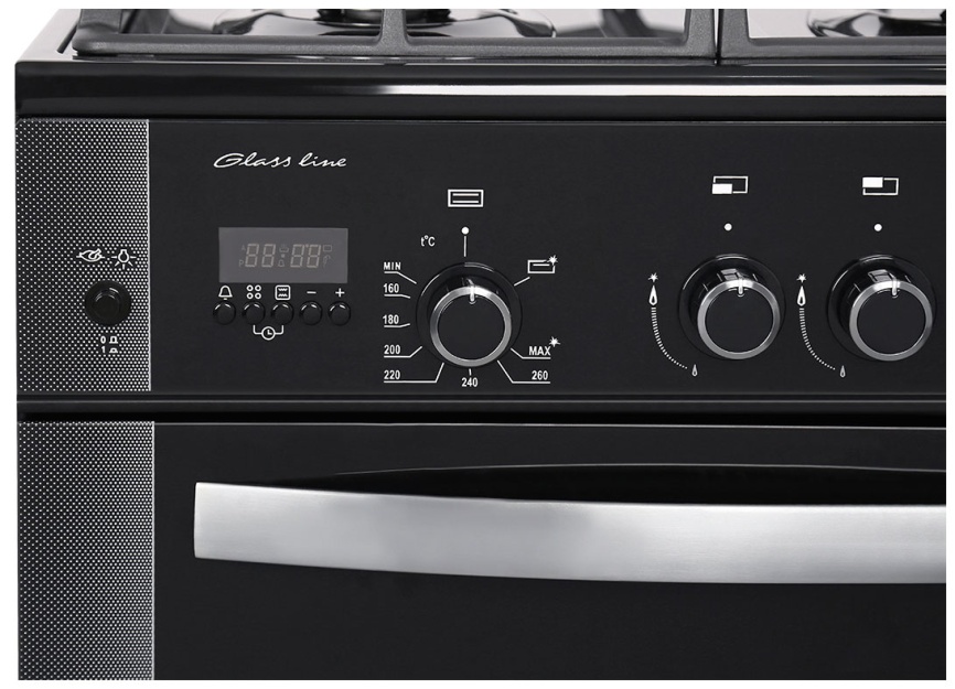 Газовая плита Gefest 6500-04 0244 60 см, 52 л, 4 конфорки, черный фото 3