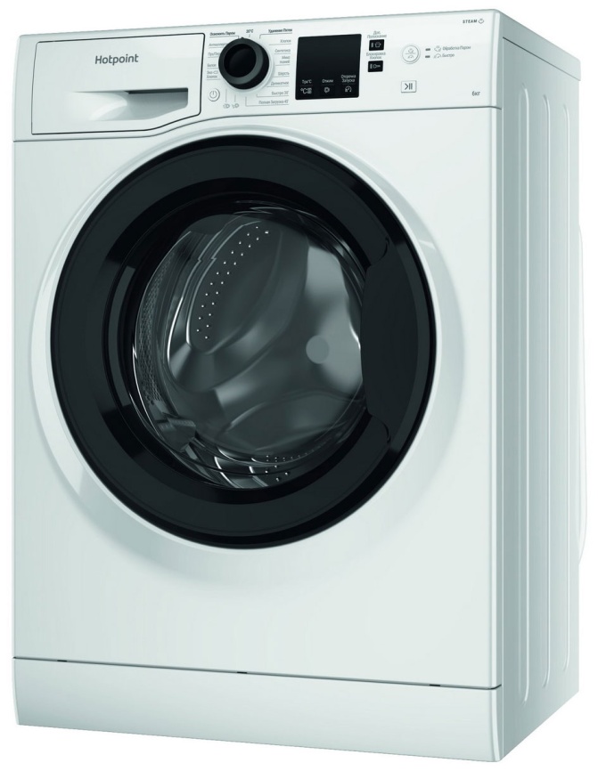 Узкая стиральная машина Hotpoint NSS 6015 K V RU автомат 6 кг, белый фото 4