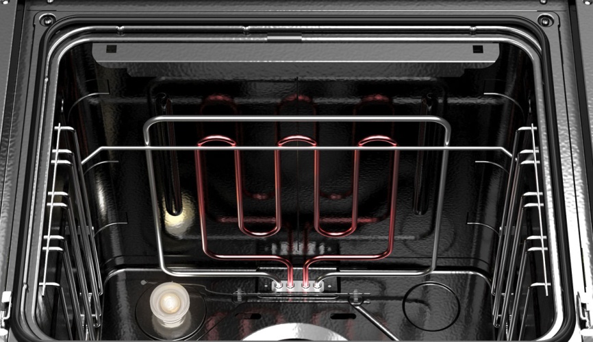 Электрический духовой шкаф Darina 2V BDE 112 710 BB 59 см, 65 л, гриль и конвекция, черный фото 6