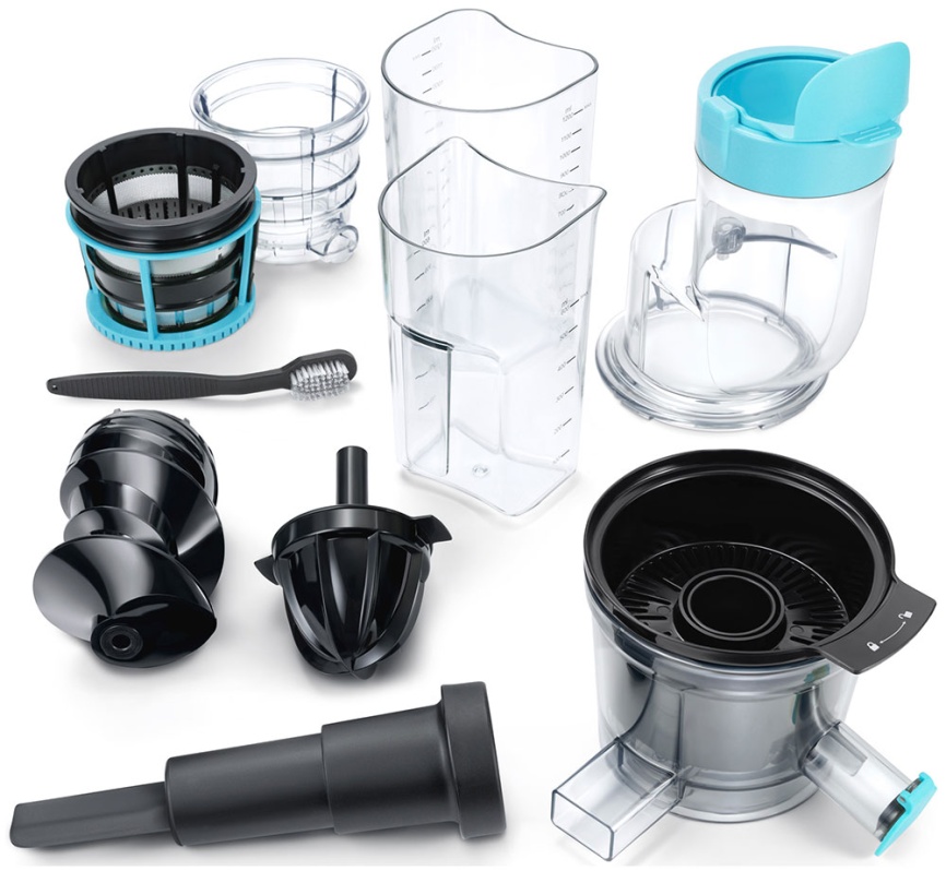 Соковыжималка шнековая Hyundai HY-JS6534, светло-синий фото 4