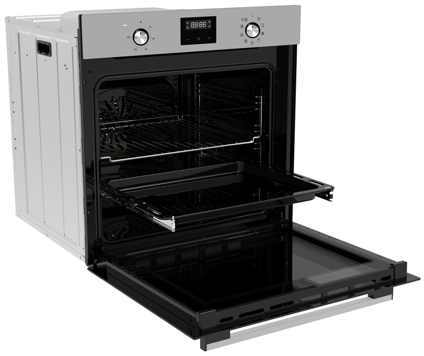 Электрический духовой шкаф Candy COXP08LTBX 59 см, 78 л гриль конвекция, серебристый фото 4