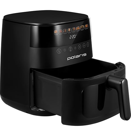 Аэрогриль Polaris PAF 6003W, WIFI, IQ Home, черный фото 4