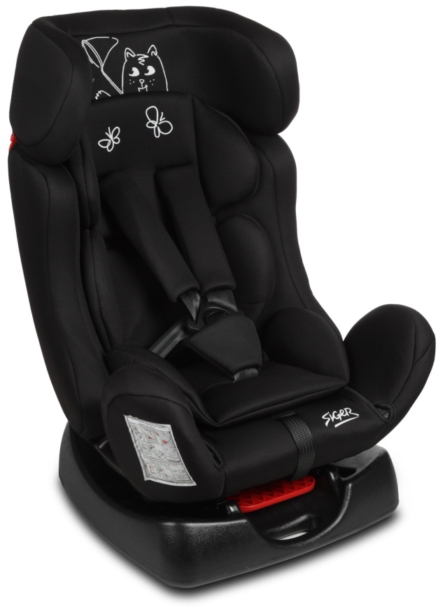 Автокресло Siger Диона, гр.0+/I/II, черный кот (KRES4054) фото 1