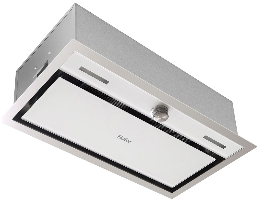 Вытяжка Haier HVX-BI664GW 184 Вт 3 скорости, механическое управление, серебристый фото 2