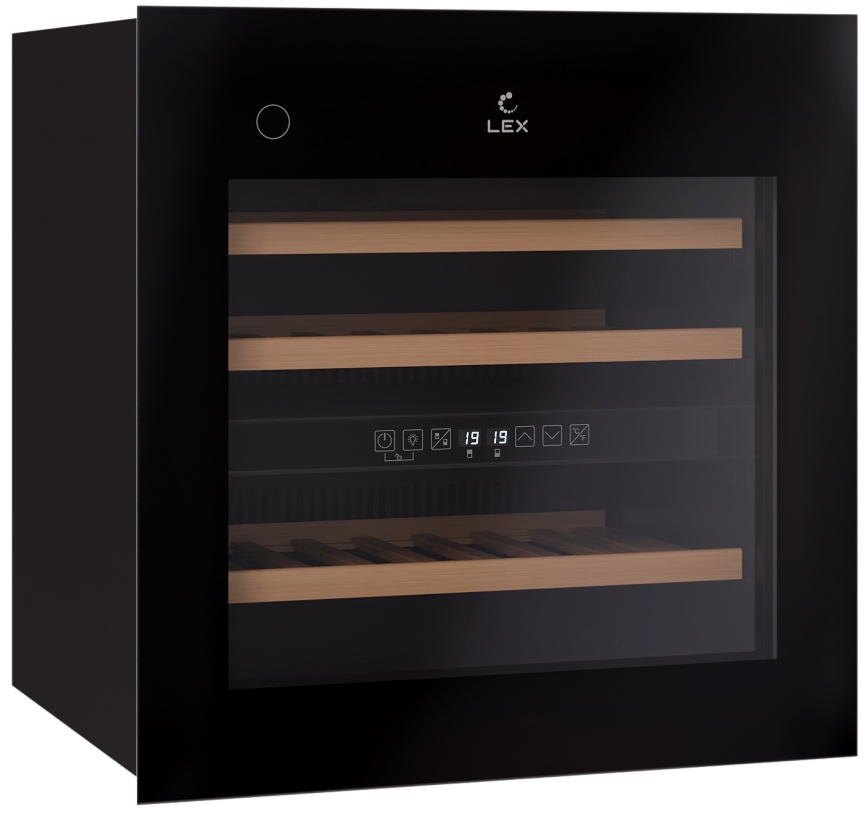Встраиваемый винный шкаф LEX LWD6036BL dual zone PP фото 3