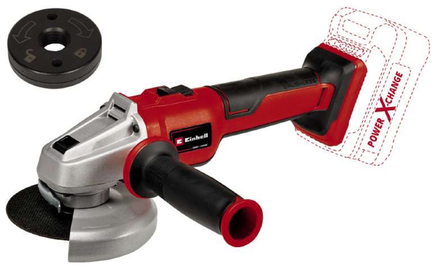 Угловая шлифовальная машина (болгарка) Einhell PXC TE-AG 18/150 Li BL - Solo 4431144 фото 2