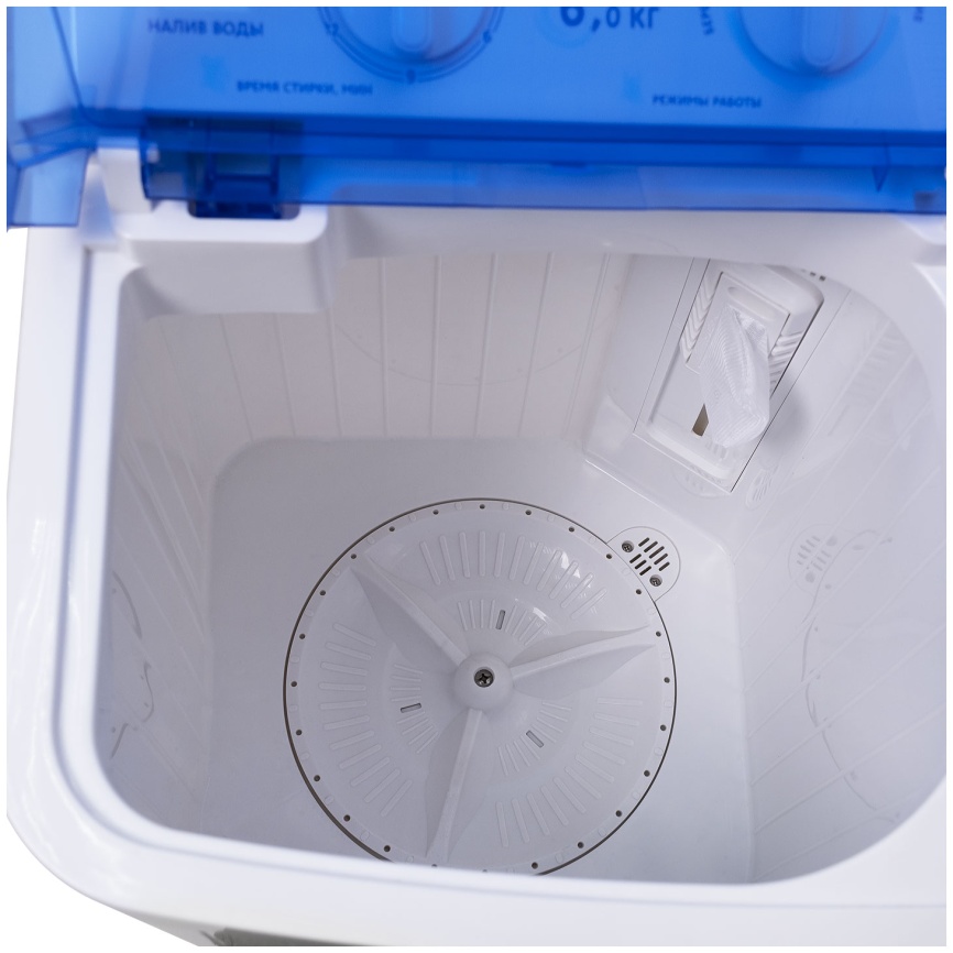 Активаторная стиральная машина Мечта WMS T613UPTA01 6 кг, белый, синий фото 12