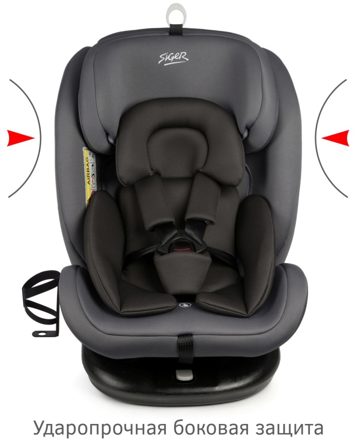 Автокресло Siger Престиж Isofix Lux, гр.0+/I/II/III, маренго (KRES3943) фото 3