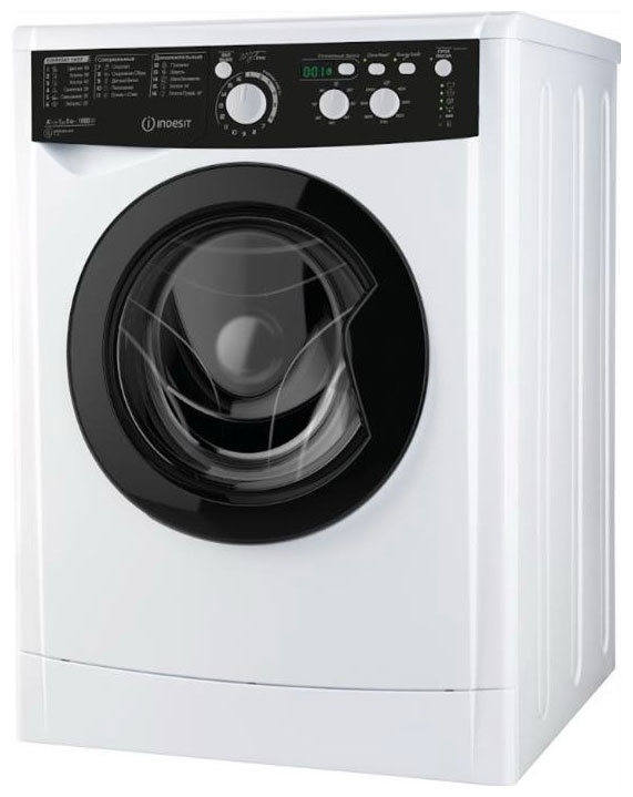 Стиральная машина Indesit EWSD 51031 BK CIS 5 кг, белый фото 1