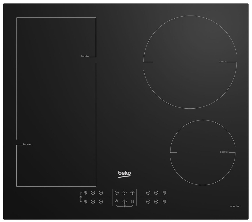 Электрическая варочная панель Beko BHI6420KFBB, таймер, черная фото 1