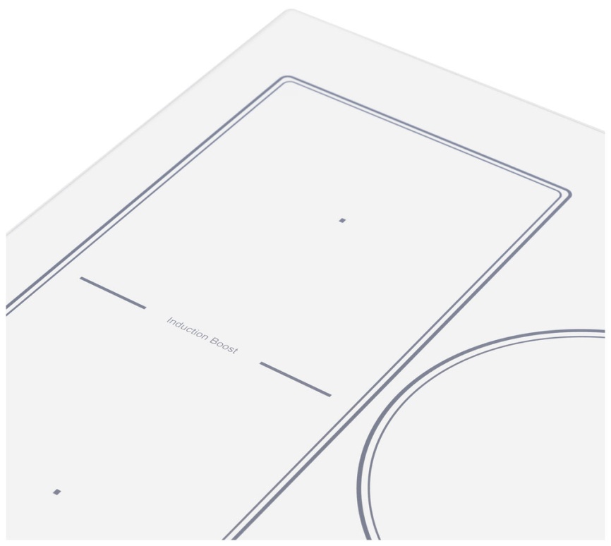 Электрическая варочная панель Maunfeld CVI453SBWH Inverter 45 см, 3 конфорки стеклокерамика, белый фото 5