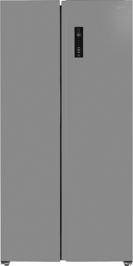 Холодильник Side-by-Side Zugel ZRSSI540X No frost, серый металлик фото 1
