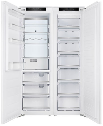 Встраиваемый холодильник Side-by-Side Zugel ZRISS481FNF (ZRI1750NF + ZFI17540NF) No frost, белый фото 1