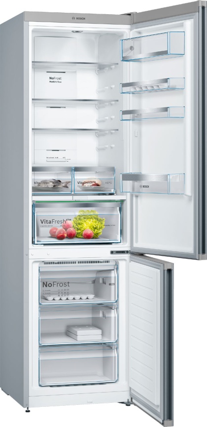 Двухкамерный холодильник Bosch KGN39LB30U No frost, черный фото 2