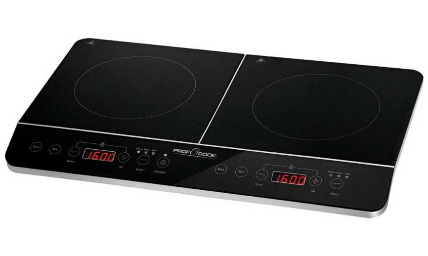 Настольная плита Profi Cook PC-DKI 1067, 2 индукционные конфорки, таймер фото 1