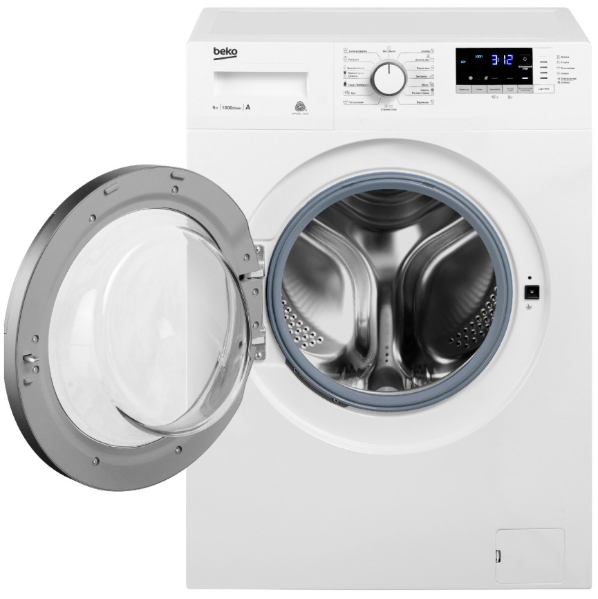 Стиральная машина Beko WRE6512ZAW автомат 6 кг, белый фото 3