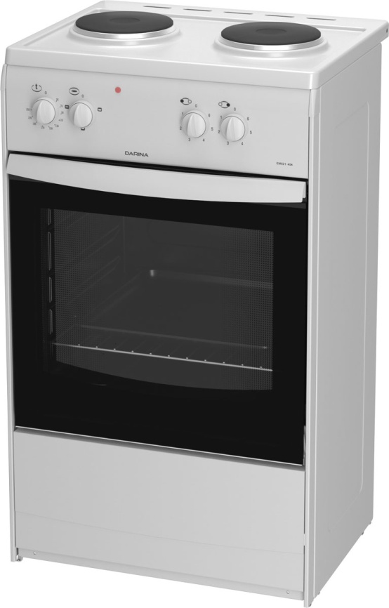 Электроплита Darina S EM 521 404 W 50 см, 45 л, 2 конфорки, белый фото 2