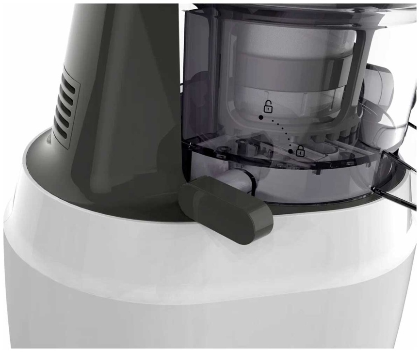 Соковыжималка шнековая Moulinex Соковыжималка шнековая Moulinex Juiceo ZU150110 150 Вт, белый серый фото 11