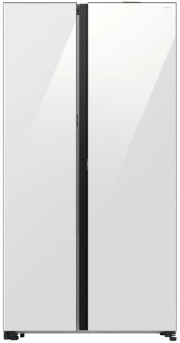 Холодильник Side-by-Side Samsung RS80F65M1WWR,  система No Frost, белое стекло фото 1