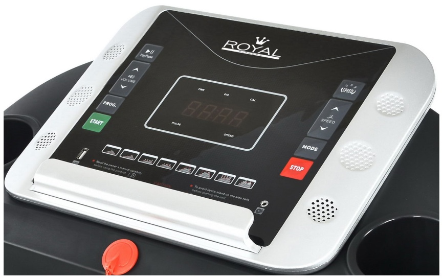 Беговая дорожка Royal Fitness RF-7, электрическая, складная, 12 программ фото 4