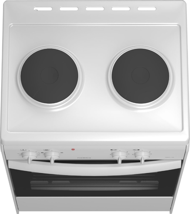 Электроплита Darina S EM 521 404 W 50 см, 45 л, 2 конфорки, белый фото 3