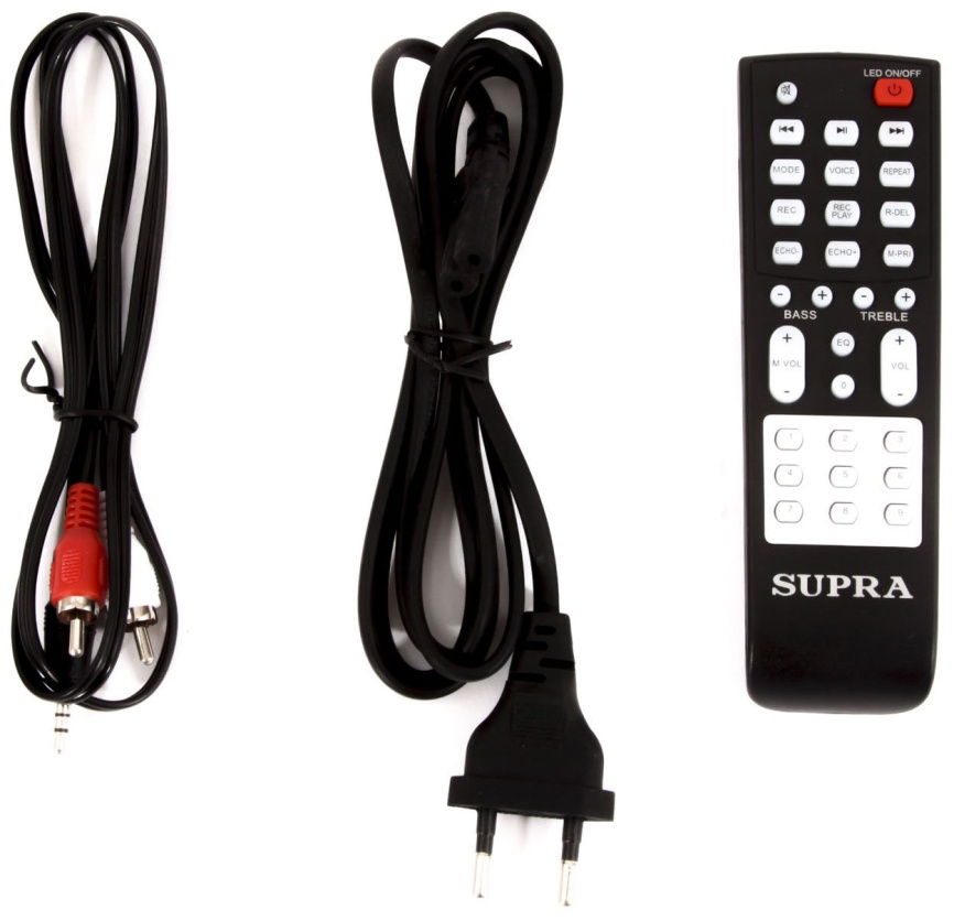 Мидисистема Supra SMB-880 с аккумулятором, подсветка 3 цветная, черный фото 5