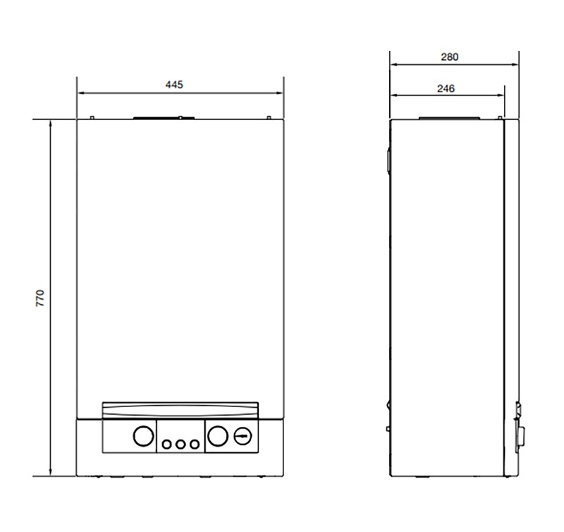 Котел газовый Navien HeatAtmo NGB150 - 13, настенный, 2 контура, открытая камера сгорания фото 8