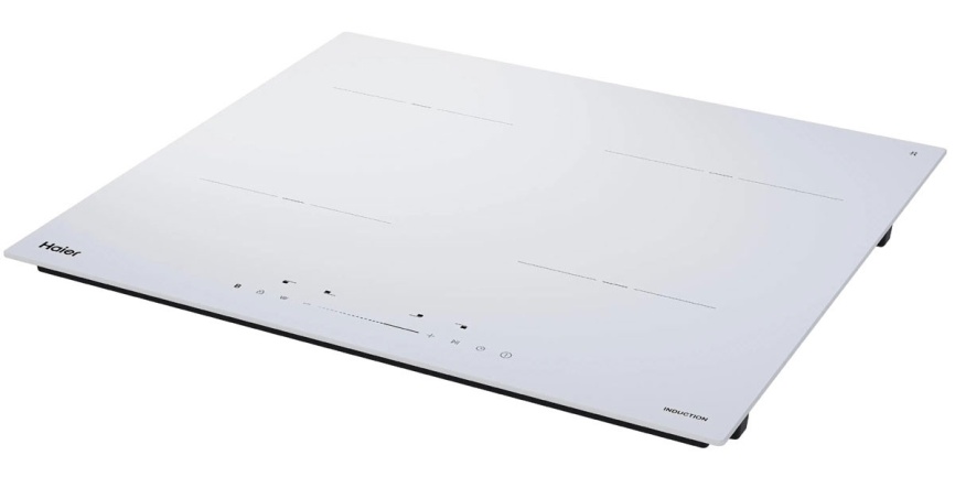 Электрическая варочная панель Haier HHY-Y64TVTW 59 см, 4 конфорки стеклокерамика, белый фото 4