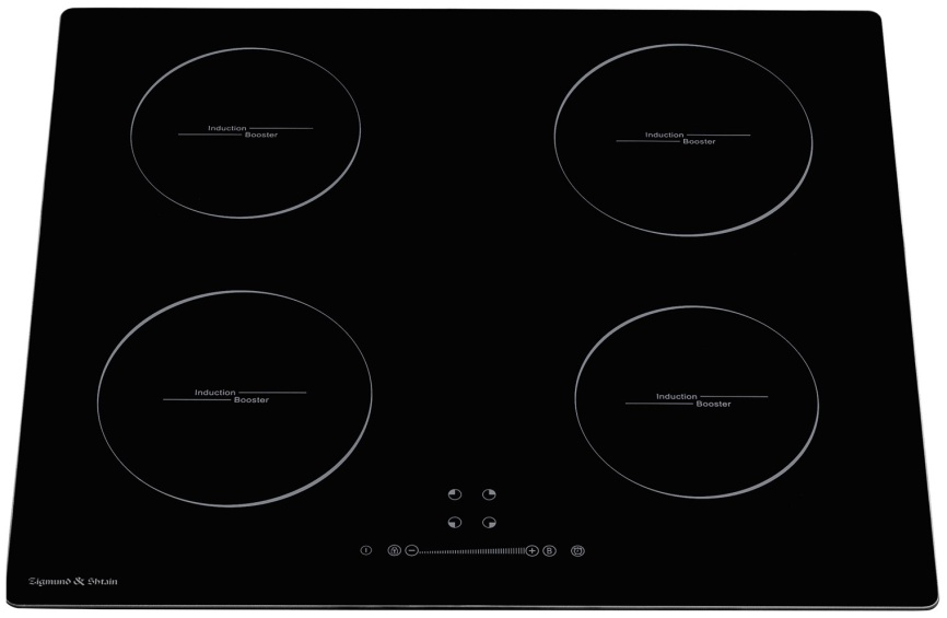 Электрическая варочная панель Zigmund & Shtain CI 35.6 B 59 см, 4 конфорки стеклокерамика, черный фото 2