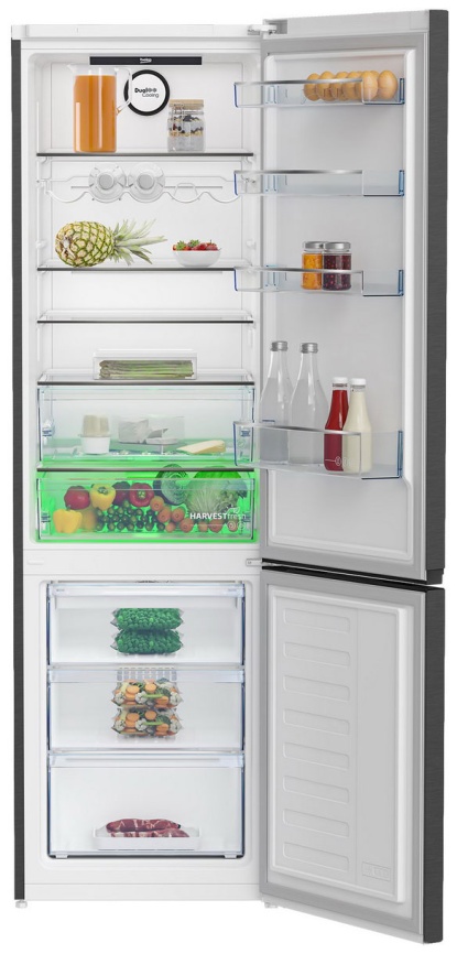 Двухкамерный холодильник Beko B3DRCNK402HXBR No frost, антрацит фото 2