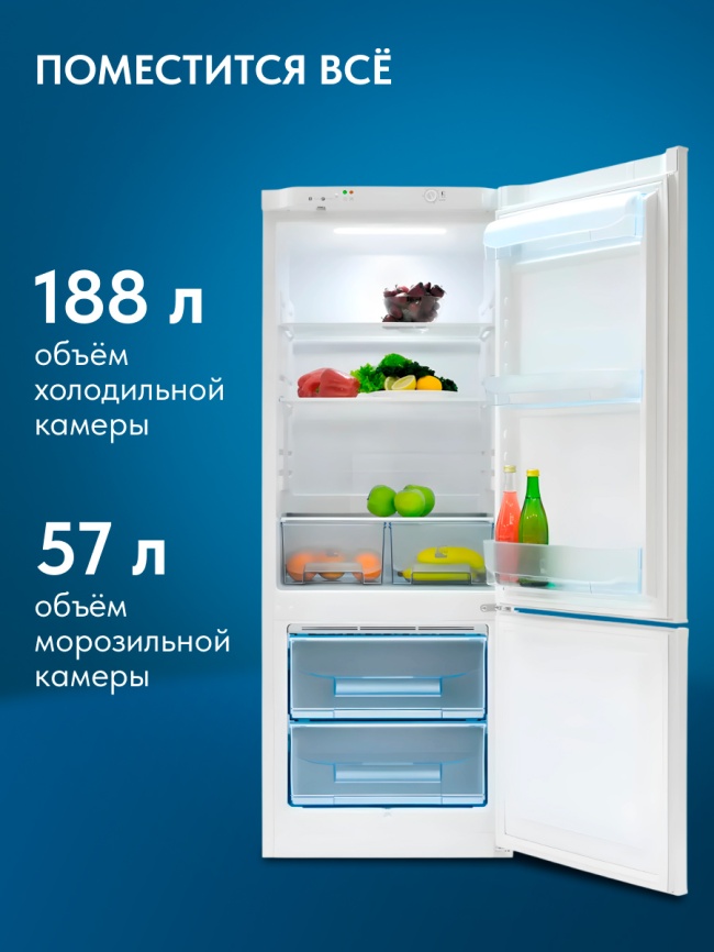 Двухкамерный холодильник Pozis RK-102, белый фото 3