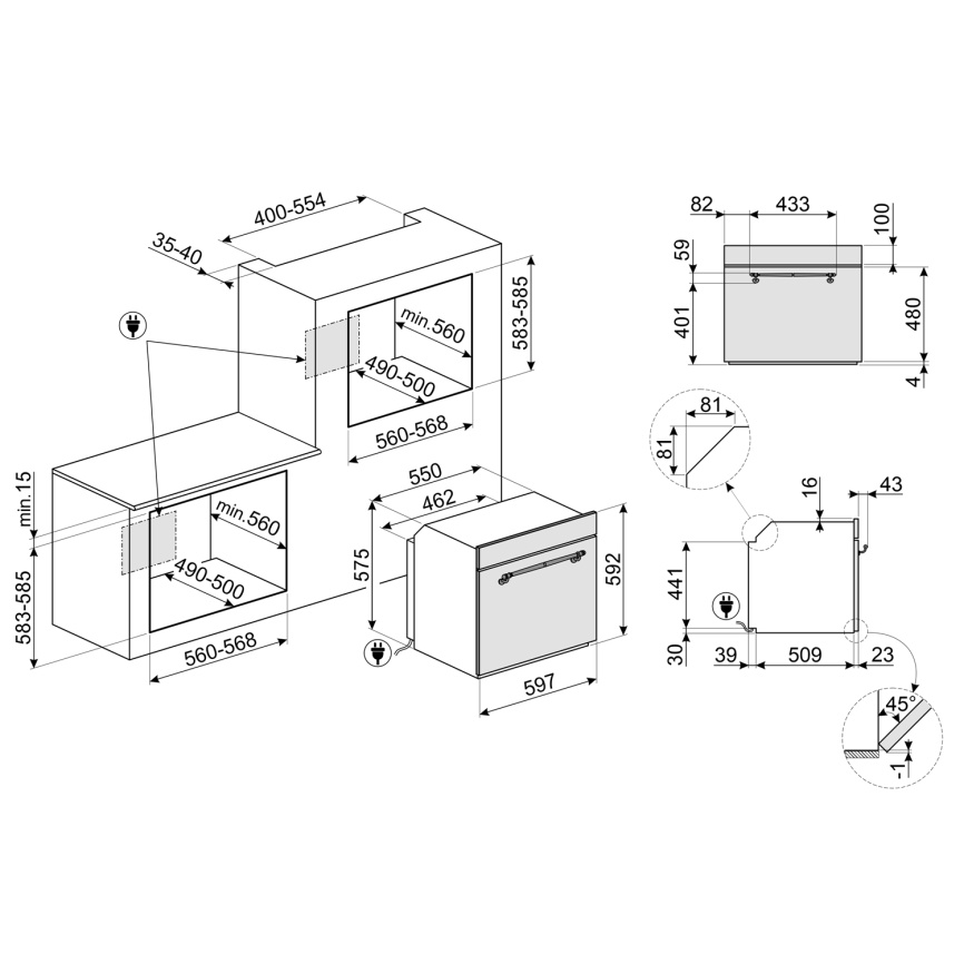 Духовой шкаф SMEG SF67C1AO фото 2