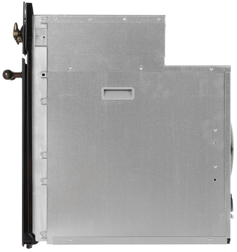 Электрический духовой шкаф De luxe 6006.05эшв-062 59 см, 58 л, гриль и конвекция, черный матовый фото 3