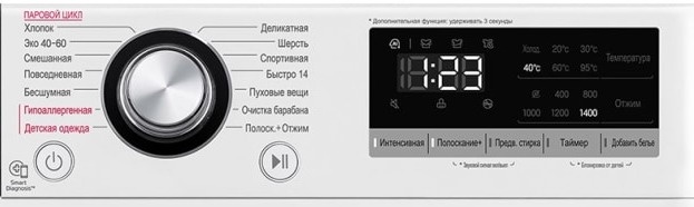 Стиральная машина LG TW4V3RS6W автомат 10,5 кг, белый фото 2