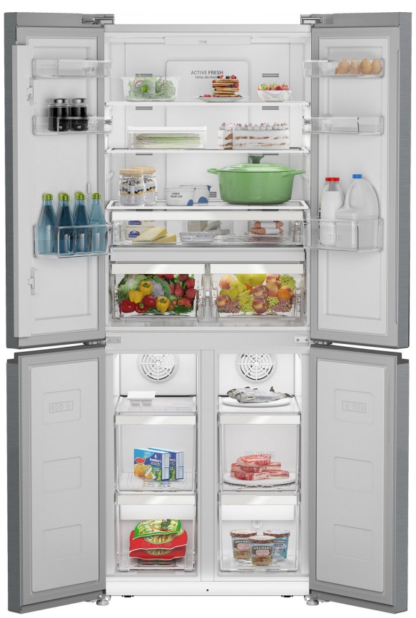 Многокамерный холодильник Hotpoint HFP4 480I X No frost, серебристый фото 2