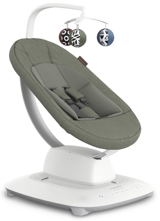 Шезлонг для новорожденных UPPAbaby (4moms) Mamaroo Camila - Dark Green Melange (2001-MRO-EU-CAM) фото 1