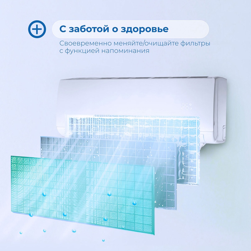 Кондиционер сплит-система Vitek VT-2515, белый фото 7