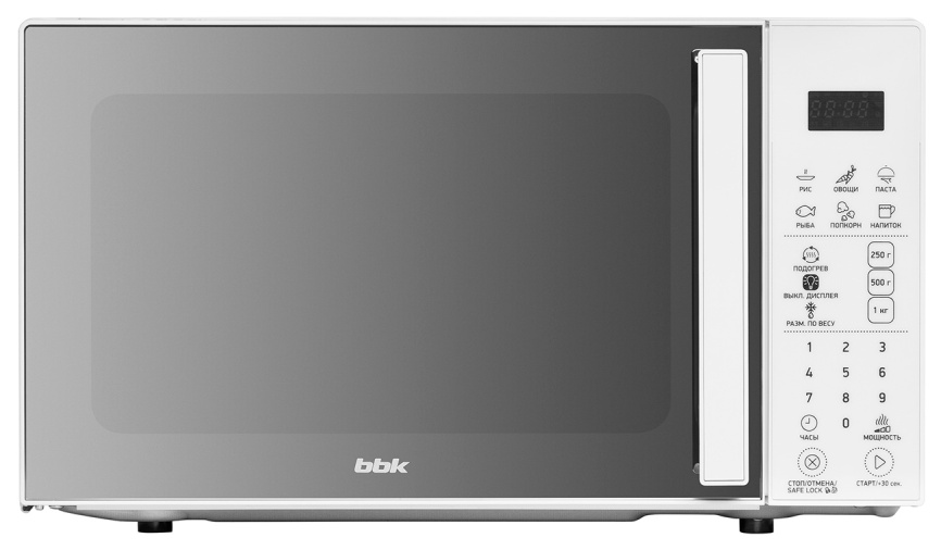 Микроволновая печь - СВЧ BBK 20MWS-805S/W, белый фото 3