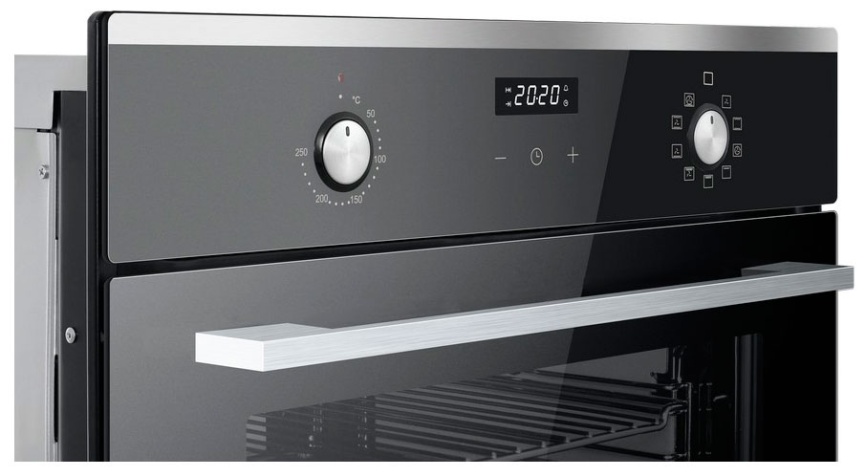 Электрический духовой шкаф Haier HOX-P09CGBX 59 см, 76 л, гриль и конвекция, черный фото 5