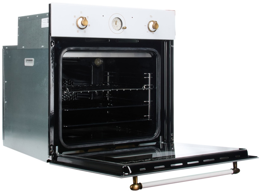 Электрический духовой шкаф De luxe 6006.05эшв-153 59 см, 64 л гриль конвекция, белый фото 3