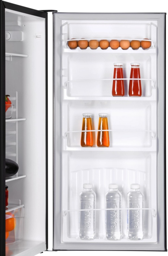 Однокамерный холодильник Nord Однокамерный холодильник с морозильником Nord NR 508 B, 150 л, черный матовый фото 6