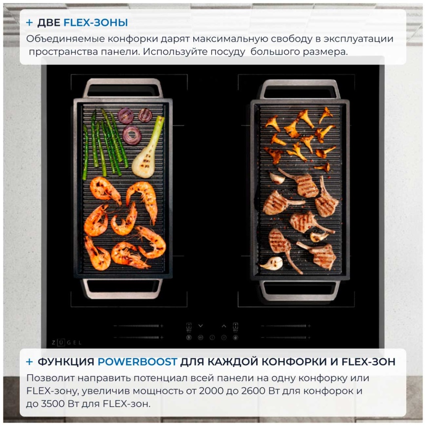 Электрическая варочная панель Zugel ZIH619B фото 7